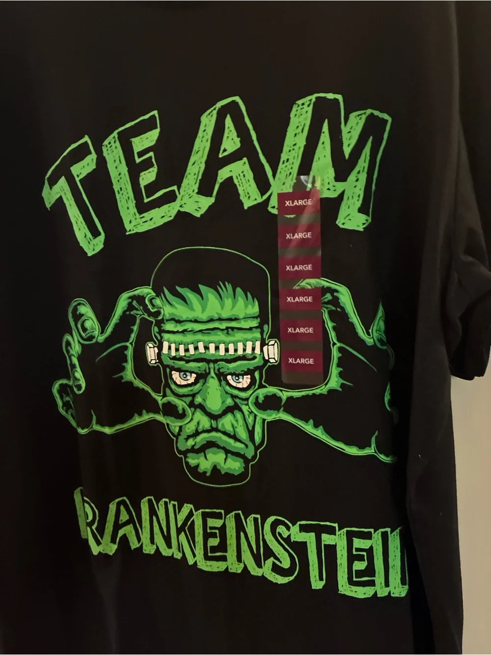 New: Team Frankenstein Graphic Tee - Black & Neon Green
